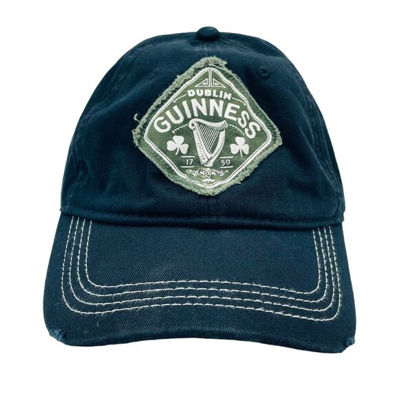 Guinness Irish Stout Strap Back Dad Hat Cap Adult Mens One Size Black OSFM Beer - Picture 1 of 5